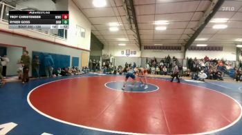 138 lbs Quarterfinal - Ryker Goss, Sheridan vs Troy Christensen, Newcastle