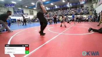 49 lbs Consi Of 8 #1 - Kayd Stephens, Grove Takedown Club vs Chevy Welden, Raw Wrestling Club