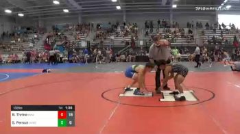 132 lbs Prelims - Brevin Thrine, Midwest Xtreme Wrestling Silver vs Sam Persun, Buffalo Valley Blue