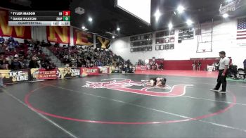 132 lbs Quarterfinal - Tyler Mason, La Mirada vs Gaige Paxton, Chaparral