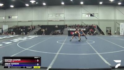 126 lbs Round 1 (16 Team) - Easton Cooper, Wisconsin vs Drew Hanson, Michigan