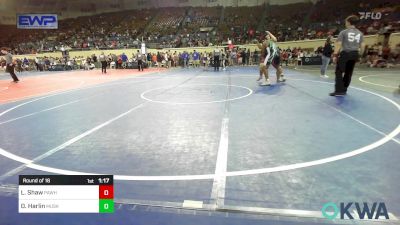 285 lbs Round Of 16 - Leighton Shaw, Pawhuska Elks Takedown vs Devin Harlin, Muskogee Wrestling Federation