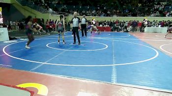 105 lbs Quarterfinal - KiMorah Cathey, Team Tulsa Wrestling Club vs GABI DEATHERAGE, Hinton Comets