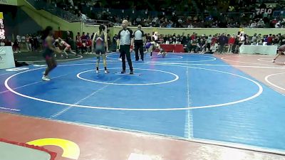 105 lbs Quarterfinal - KiMorah Cathey, Team Tulsa Wrestling Club vs GABI DEATHERAGE, Hinton Comets