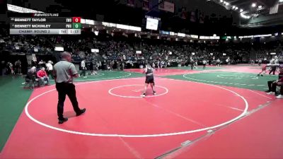 180 lbs Champ. Round 2 - Bennett Taylor, EWO3 vs Bennett McKinley, PWCA