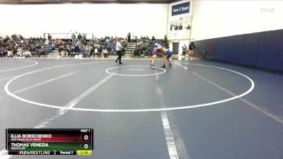 165 lbs Semifinal - Thomas Venezia, Westcliff vs Illia Borschenko, San Francisco State