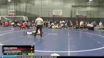 130 lbs Round 2 (6 Team) - Lincoln Wickstrom, South Dakota Storm vs Owen Jennings, Iowa Blue