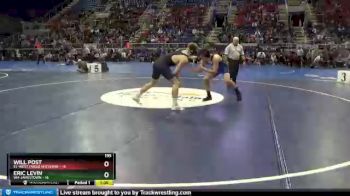 195 lbs Quarterfinals (8 Team) - Will Post, E1-West Fargo Sheyenne vs Eric Levin, W4-Jamestown