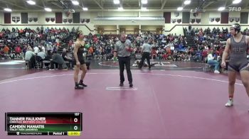157 lbs Round 2 - Tanner Faulkner, Christian Brothers College vs Camden Maniatis, Tinley Park (Andrew)