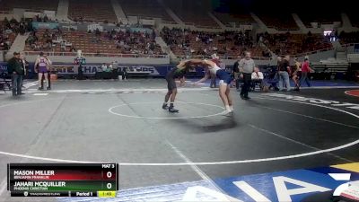 D4-144 lbs Quarterfinal - Jahari McQuiller, Phoenix Christian vs Mason Miller, Benjamin Franklin