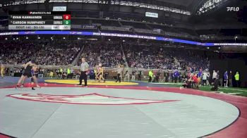 D3-150 lbs Cons. Round 1 - Carson Humphrey, Remus Chippewa Hills vs Evan Kanniainen, Armada