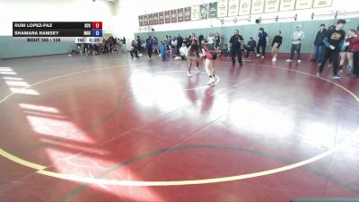 138 lbs Cons. Round 3 - Rubi Lopez-Paz, Sacramento City College vs Shamara Ramsey, Menlo NCWA
