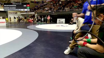 Intermediate Boys - 77 lbs Champ. Round 1 - Nolan Davidson, High Elevation Wrestling Club vs Mason Alcaraz