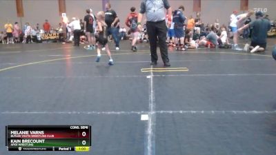 46 lbs Cons. Semi - Melanie Varns, Butler Youth Wrestling Club vs Kain Brecount, Apex Wrestling