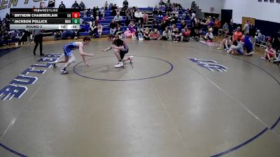 139-146 lbs Round 2 - Bryndin Chamberlain, Clearfield HS vs Jackson Pollick, Kiski Area