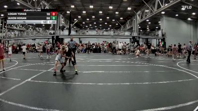 76 lbs Round 4 (8 Team) - Logan Yuhas, The Outsiders Squeeze vs Jaxon Hogan, Broad Axe Green