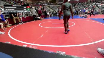 140 lbs Round 2 - Greyson Bring, Dover Youth Wrestling Club vs Troy Brown, Blazing Yetis Wrestling Club