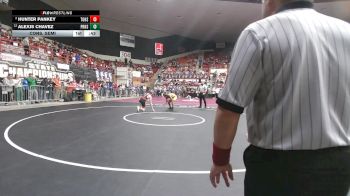 120 lbs Cons. Semi - Alexis Chavez, Pratt HS vs Hunter Pankey, Tonganoxie HS