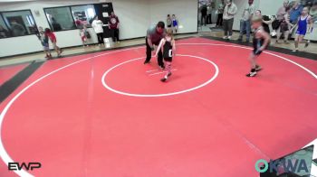 55 lbs Quarterfinal - Phoebe Roach, Grove Takedown Club vs McCoy Meeks, Tiger Trained Wrestling