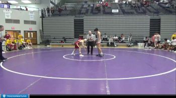 145 lbs Quarterfinals (8 Team) - Finn Sauer, Center Grove vs Gabe Voegel, Evansville Mater Dei