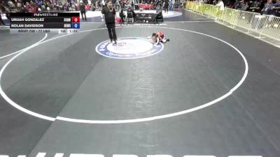 77 lbs 7th Place Match - Urijah Gonzalez, So Cal Hammers Wrestling vs Nolan Davidson, High Elevation Wrestling Club