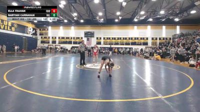 106 lbs Semifinal - Ella Trahan, Fort Cherry vs Naryiah Carnahan, Valley HS