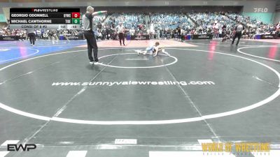 49 lbs Consi Of 8 #2 - Georgio ODonnell, Greenwave Youth Wrestling Club vs Michael Cawthorne, Tiger Trained Wrestling