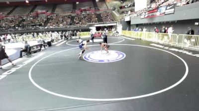 57 kg Quarters - Bobby Cisneros vs Dakota Sanders, Team Arcata Wrestling Club