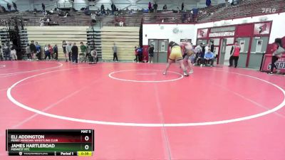 285 lbs Quarterfinal - James Hartleroad, Midwest RTC vs ELI ADDINGTON, Perry Meridian Wrestling Club