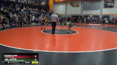 100 lbs Round 4 - Mazden Even, Jesup Mat Club vs Abel Gasper, Junior Cougar Wrestling Club