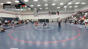 100 lbs Quarterfinal - Abrianna Everson, Kansas City-Piper HS vs Channing Travis, Allen Blue