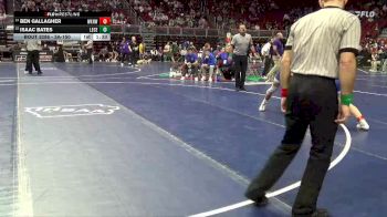3A-150 lbs Cons. Round 2 - Isaac Bates, Lewis Central vs Ben Gallagher, Waukee Northwest