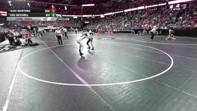150 lbs Cons. Semis - Alex Martinez, Westosha Central vs Leo Getchell, Janesville Craig
