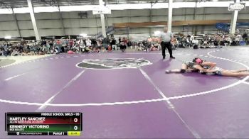 95 lbs Cons. Semi - Kennedy Victorino, BSD Beasts vs Hartley Sanchez, All In Wrestling Academy