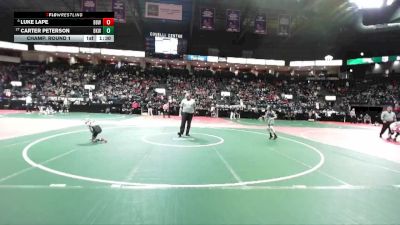 68 lbs Champ. Round 1 - Carter Peterson, BKW1 vs Luke Lape, BBWA