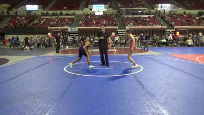 116 lbs Champ. Round 1 - Brielle Foote, Laurel Matburners vs Melodie Starman, Fort Benton Longhorn Wrestling