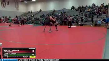 220 lbs Quarterfinal - Judd Harvey, Meeker vs Austin Curfman, Grand Junction