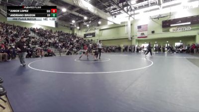 106 lbs 3rd Place Match - Andriano Bruzon, BIRMINGHAM vs Junior Lopez, BANNING