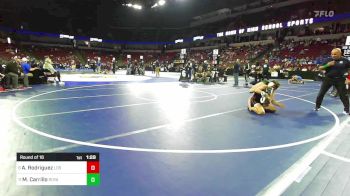 120 lbs Round Of 16 - Antonio Rodriguez, Los Gatos vs Mason Carrillo, Royal