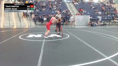 125 lbs Cons. Round 2 - Isaac Hampton, Southern Oregon vs Gabriel Tellez, Unattached