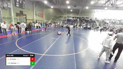 70 lbs Cons. Semi - Clayton Hanna, Madison Wrestling Club vs Levi Proctor, JWC