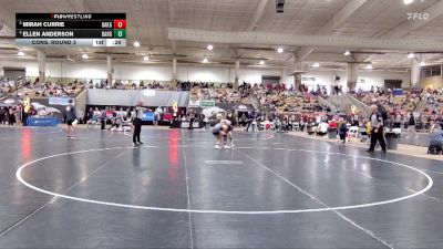 Girls 120 lbs Cons. Round 3 - Mirah Currie, Oakland High School vs Ellen Anderson, Bartlett High School