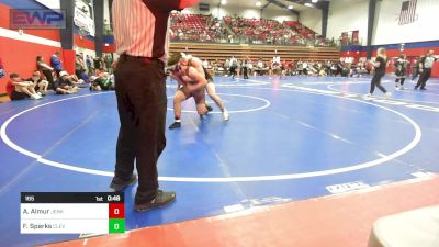 165 lbs Consi Of 8 #2 - Abed Almur, Jenks High School vs Frankie Sparks, Cleveland