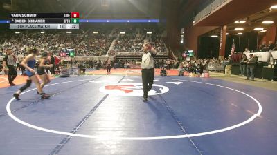 120 lbs 5th Place Match - Caden Simianer, Upton vs Vada Schmidt, Lovell