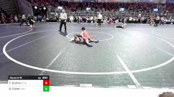 65 lbs Round Of 16 - Ty Scallan, Comeaux vs Beau Fisher, HURRICANE WRESTLING ACADEMY