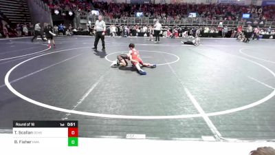 65 lbs Round Of 16 - Ty Scallan, Comeaux vs Beau Fisher, HURRICANE WRESTLING ACADEMY