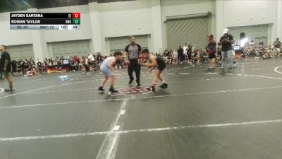 88 lbs Round 2 (8 Team) - Rowan Taylor, Rabbit Wrestling Club vs Jayden Santana, Eagle Empire