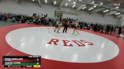 120 lbs Cons. Round 2 - Marcos LaCrue, Adams City vs Ayden Arrellano, University