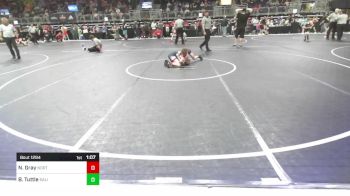 72 lbs Semifinal - Nolan Gray, North Desoto Wrestling Academy vs Blake Tuttle, Salina Wrestling Club