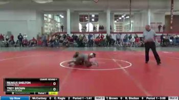 133 lbs Champ. Round 1 - Trey Brown, Ancilla College vs Reakus Shelton, Indiana Tech